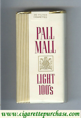 Pall Mall Light 100s cigarettes soft box